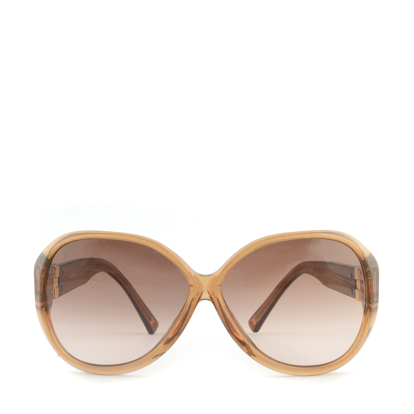 Louis Vuitton Brown Soupcon Oversized Round Sunglasses - LabelCentric