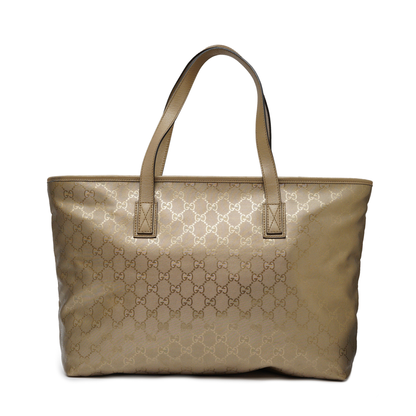 Gucci Imprime Monogram Gold Tote Bag - LabelCentric