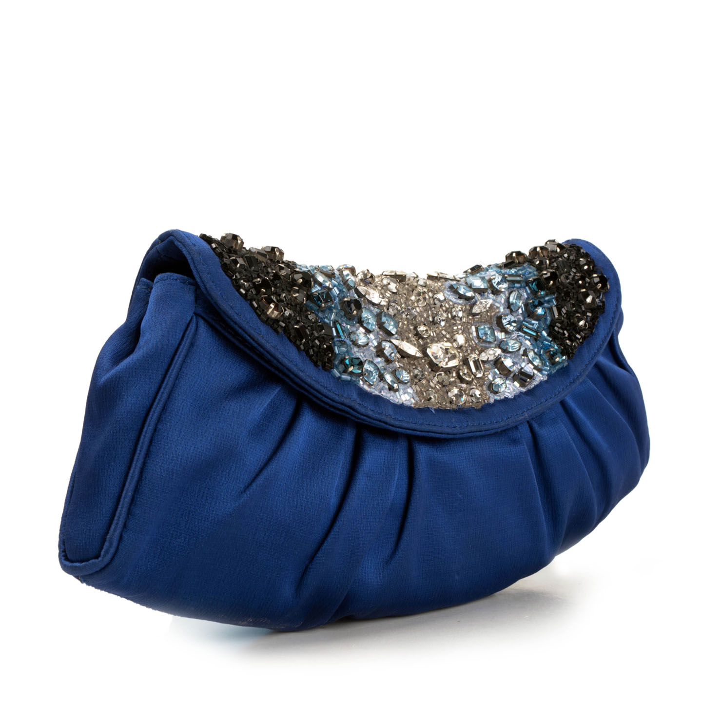 Star Embellished Satin Evening Bag