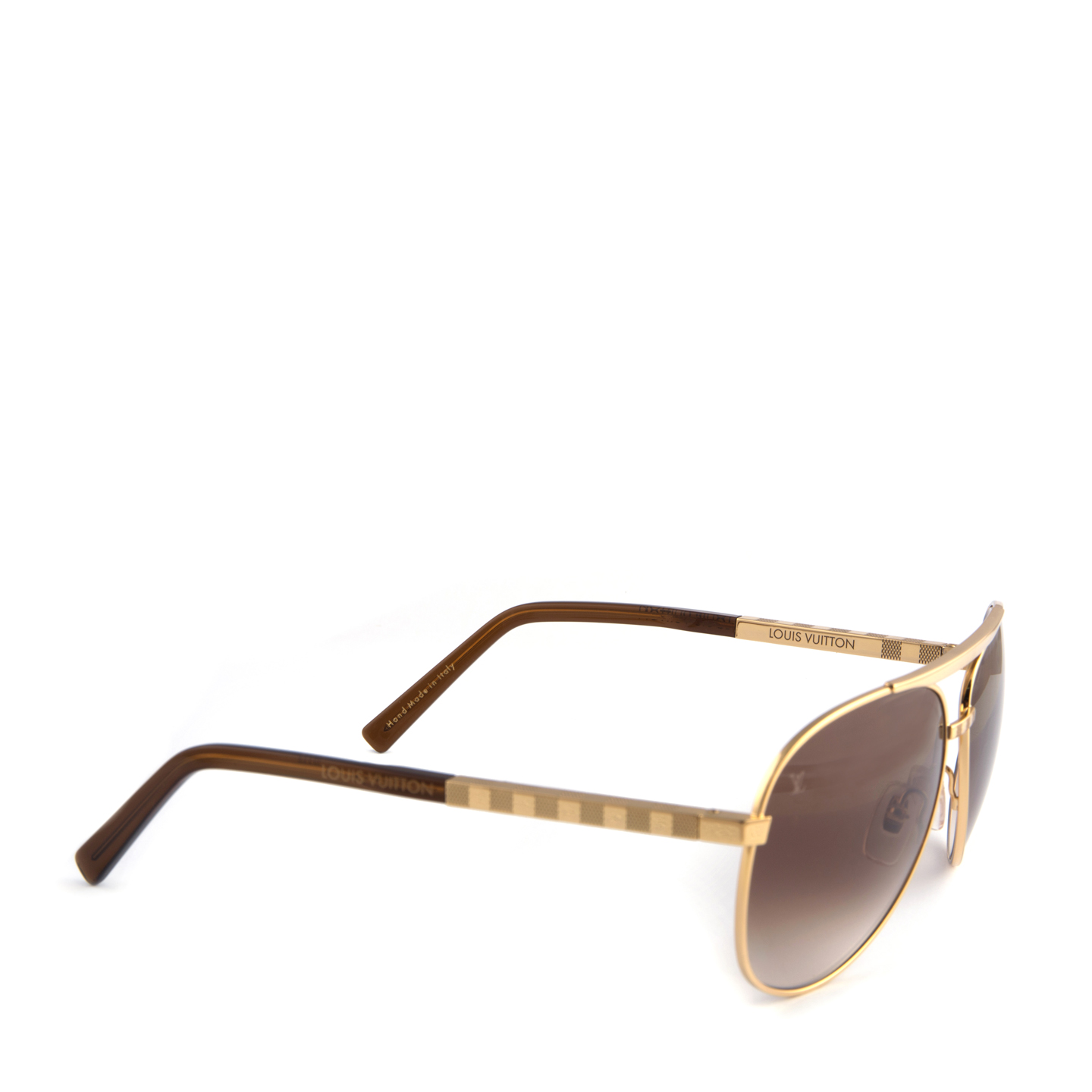 Louis Vuitton Attitude Pilote Sunglasses Z0339U Gold - LabelCentric