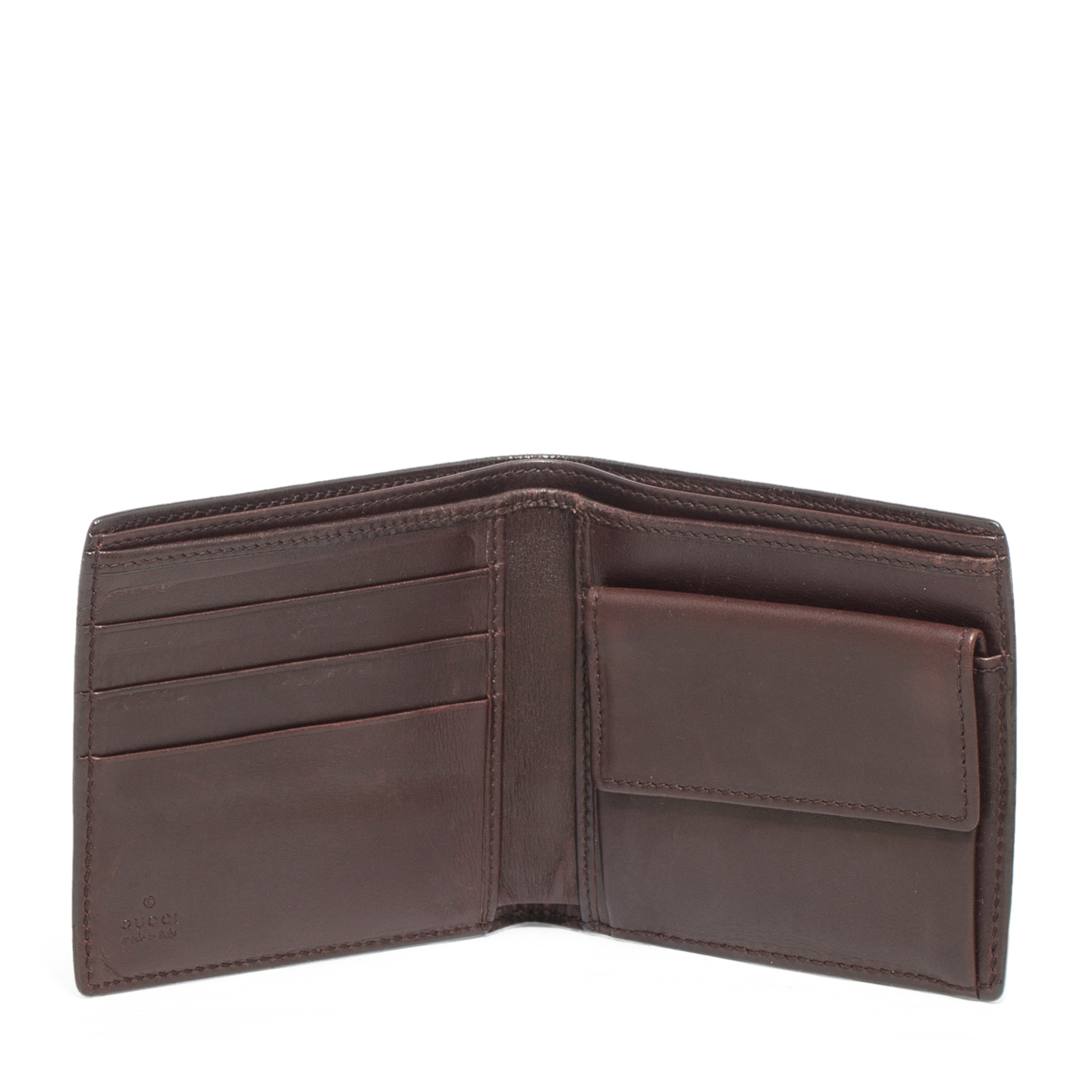 Gucci Brown Guccissima Leather Bi-Fold Wallet - LabelCentric