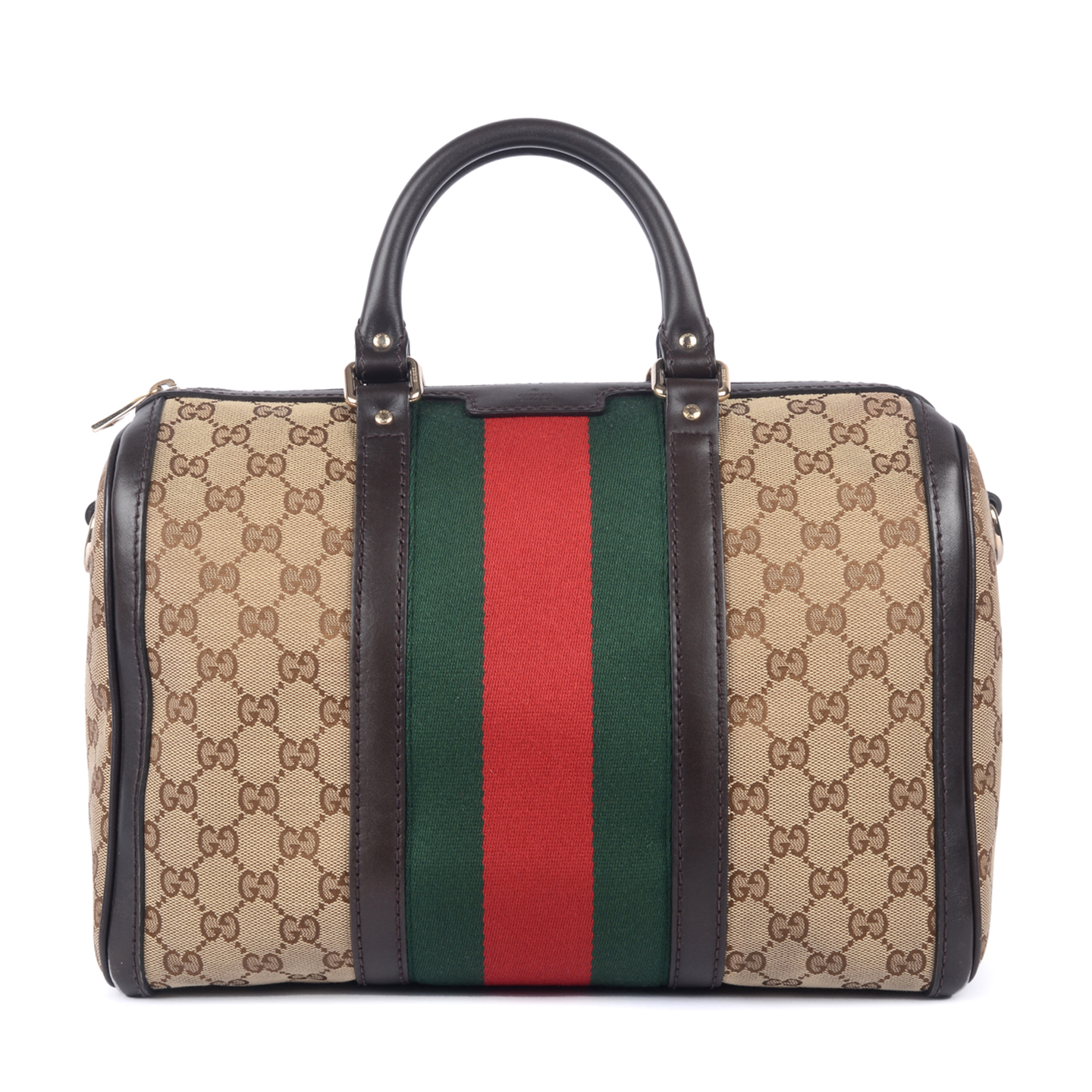 Gucci Vintage Web Original GG Boston Bag - LabelCentric