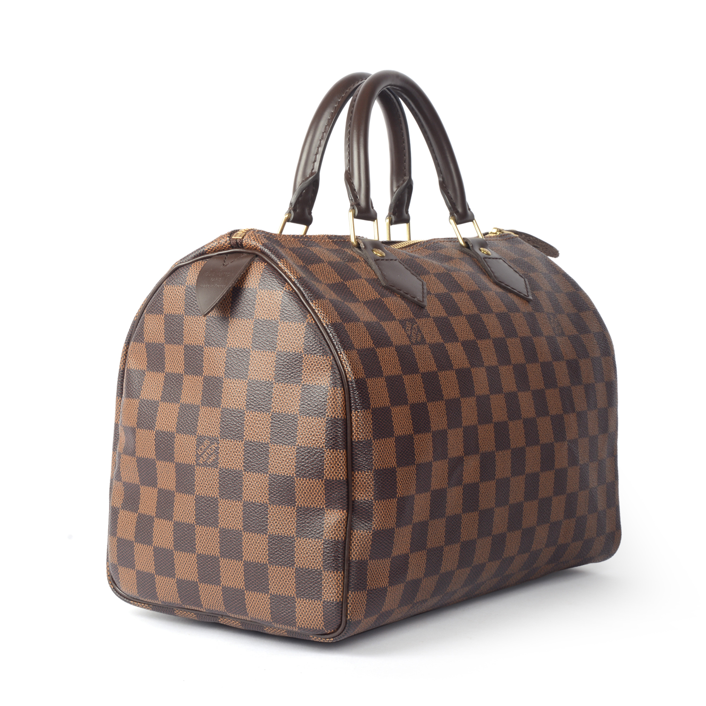 Louis Vuitton Damier Ebene Canvas Speedy 30 Bag - LabelCentric