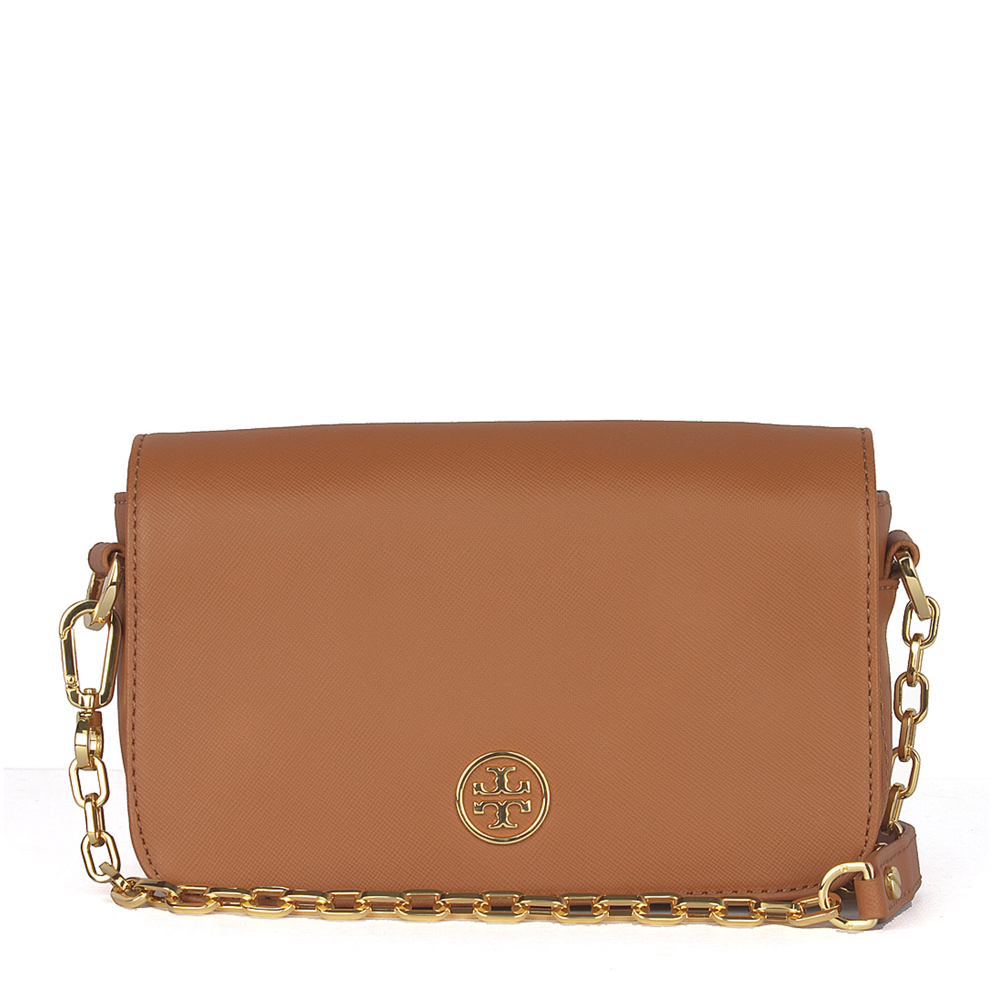 Tory Burch Tan Robinson ChainStrap Bag LabelCentric