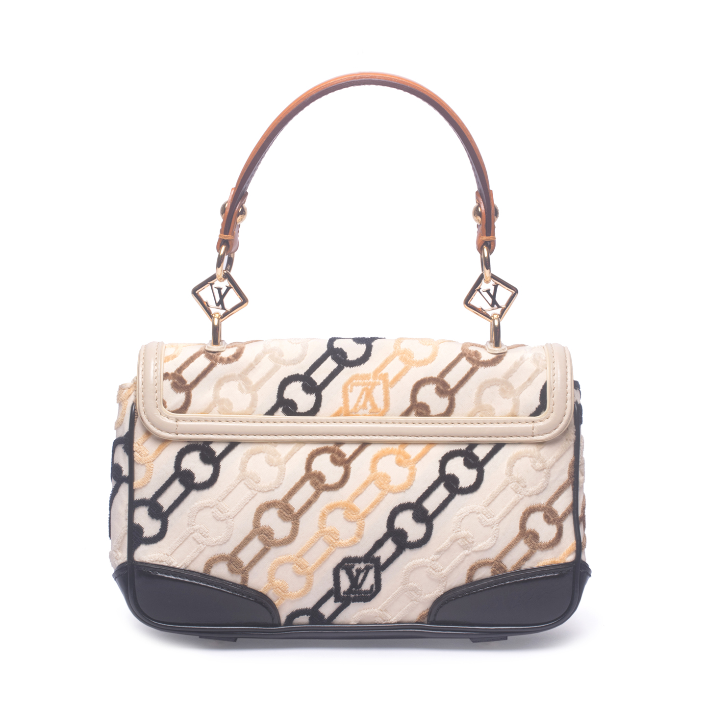 Louis Vuitton Monogram Charms Velvet Chains Pochette Rabat Bag - LabelCentric
