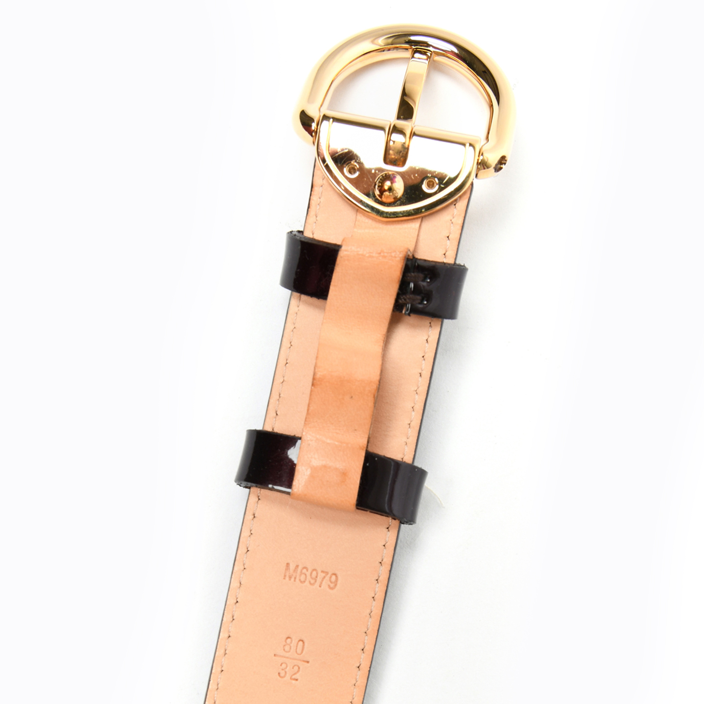 Louis Vuitton Amarante Monogram Vernis Belt, Size 32 - LabelCentric