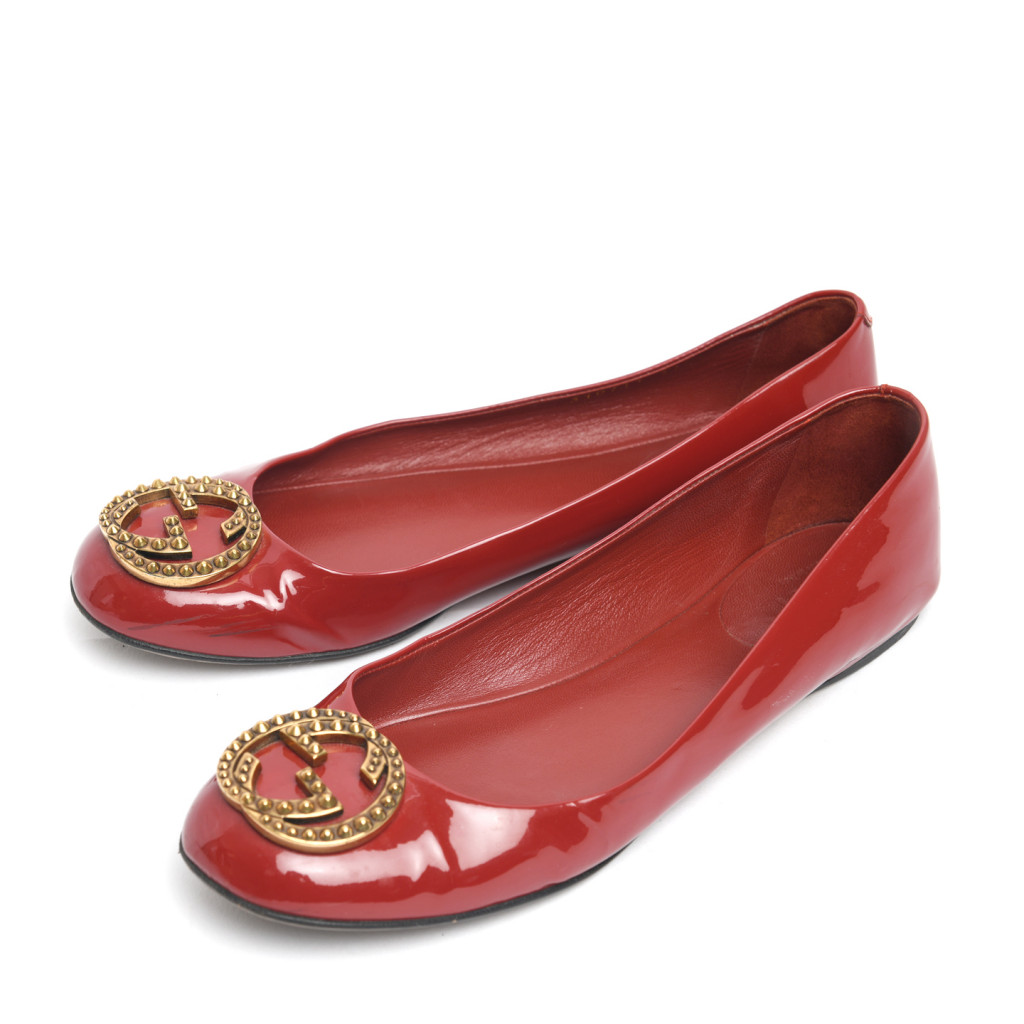 gucci gg ballet flats