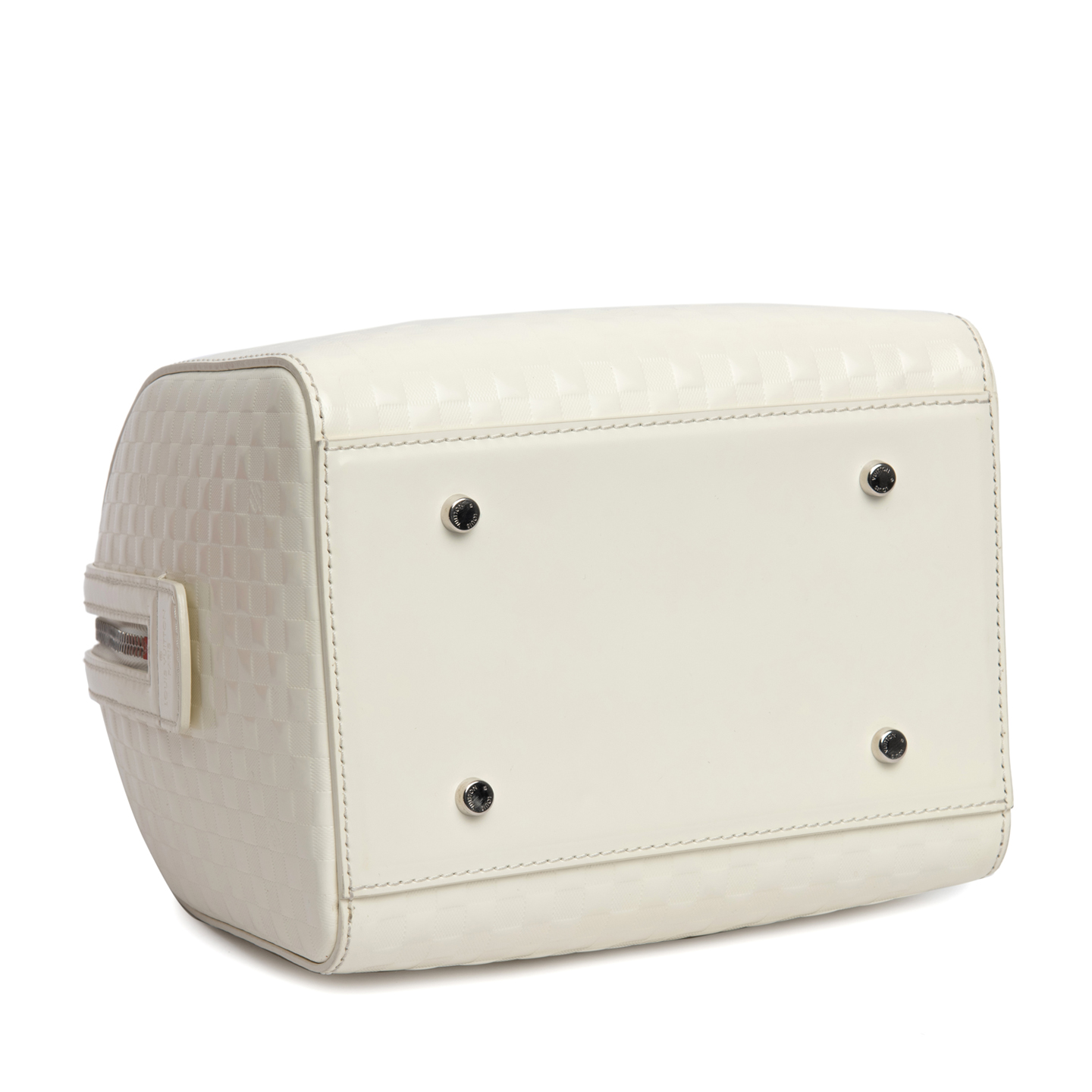 Louis Vuitton Limited Edition Cream Damier Facette Speedy Cube Bag - LabelCentric
