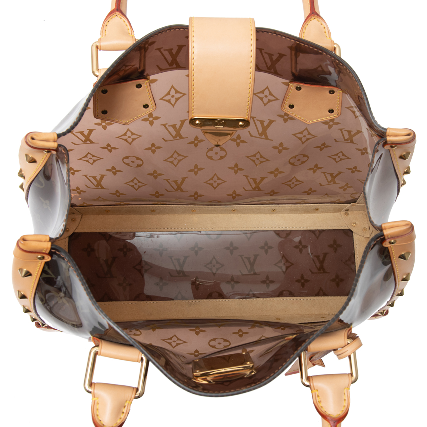 Louis Vuitton Limited Edition Vinyl Monogram Ambre Neo Cabas Cruise Bag - LabelCentric