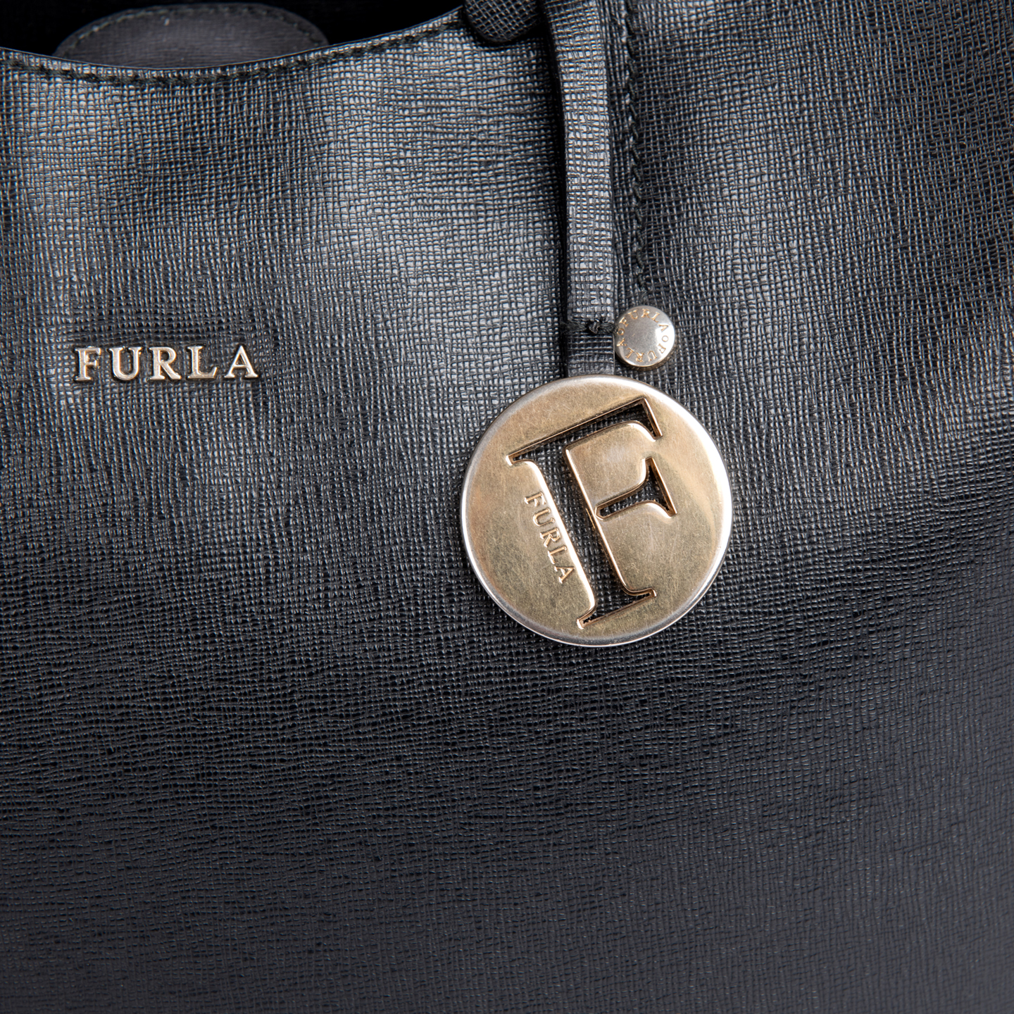 furla open saffiano leather tote