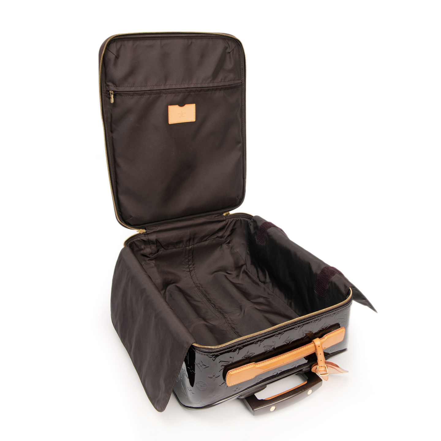 Louis Vuitton Amarante Monogram Vernis Pegase 45 Suitcase - LabelCentric