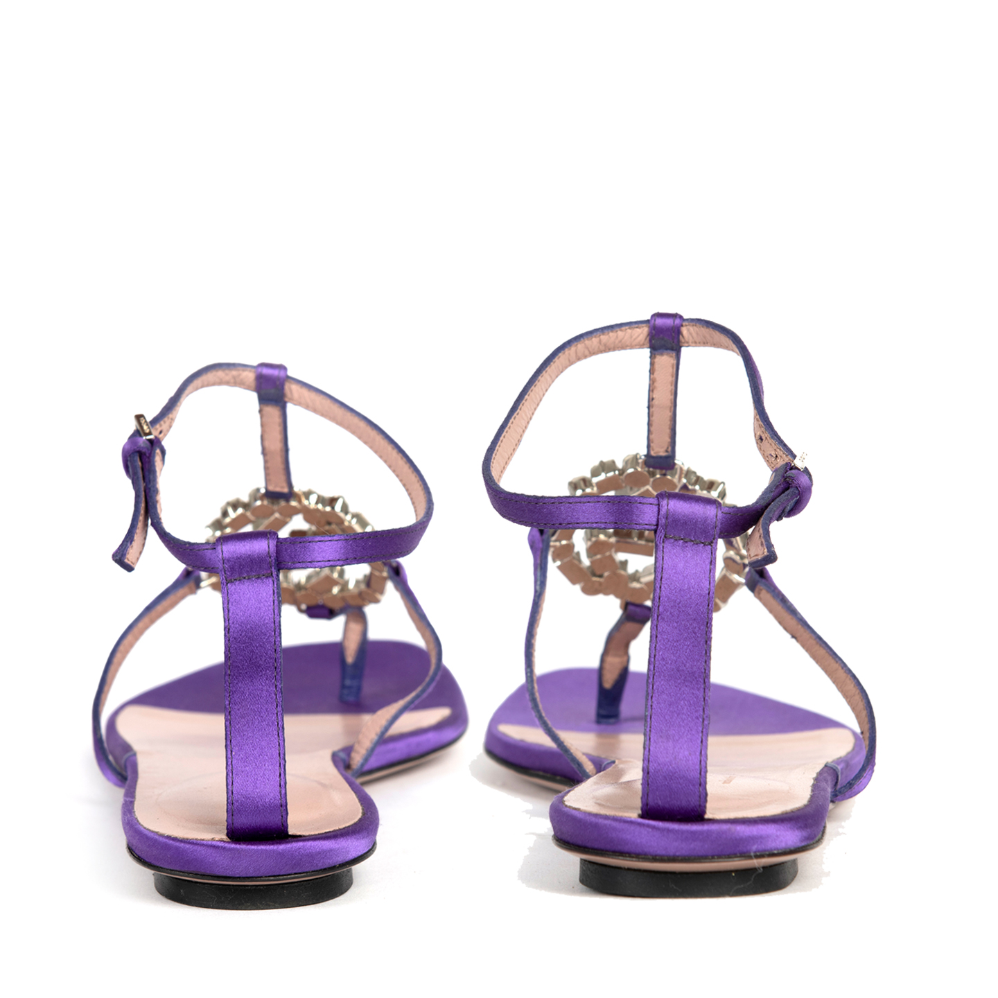 purple gucci sandals
