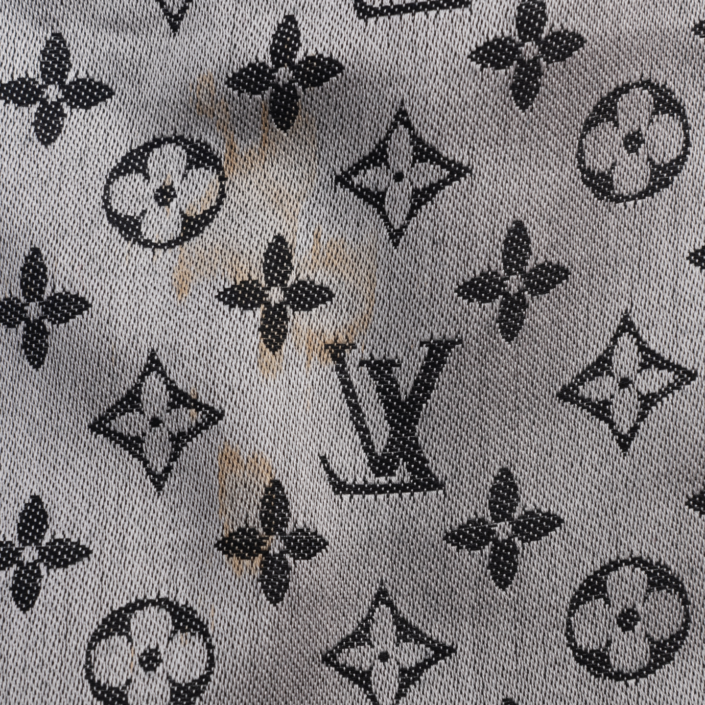 Louis Vuitton Grey and Black Monogram Shawl - LabelCentric
