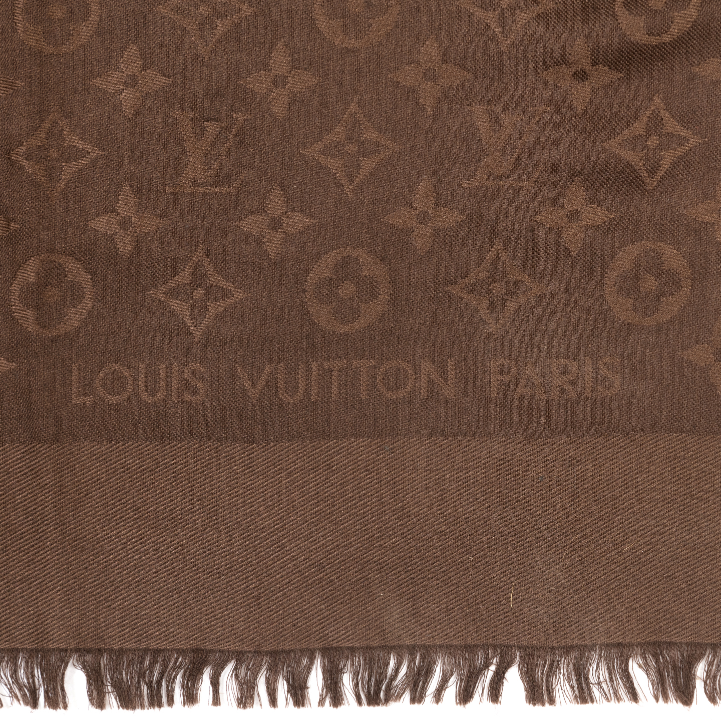 Louis Vuitton Brown Monogram Shawl - LabelCentric