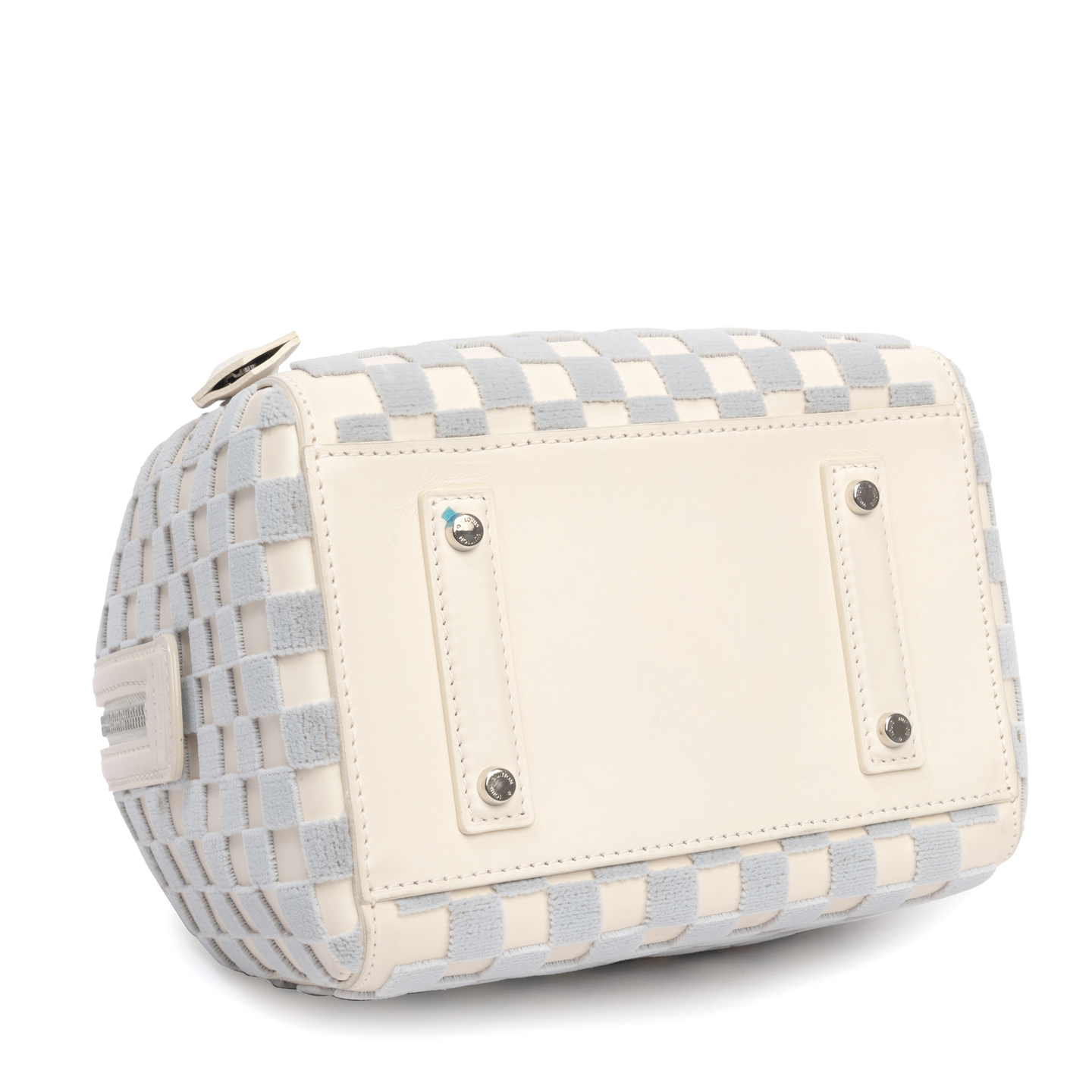 Louis Vuitton Limited Edition Gris Creme Damier Cubic Speedy Cube PM Bag - LabelCentric