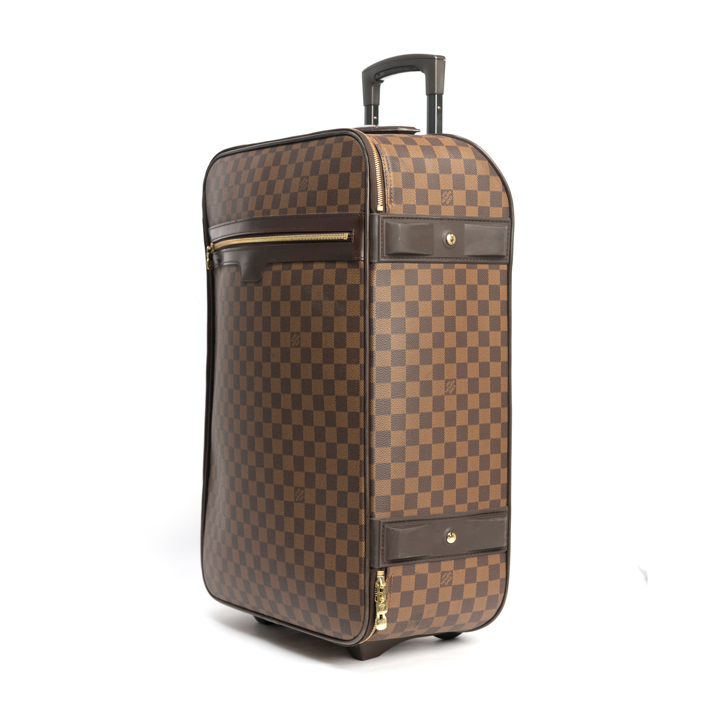 Authentic LOUIS VUITTON Canvas Damier Ebene Luggage Pegase 55 Travel  Suitcase