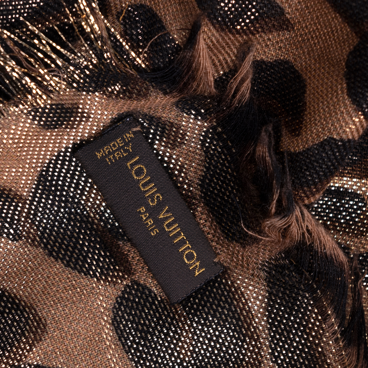 Louis Vuitton Cashmere/Silk Stephen Sprouse Leopard Disco Scarf - LabelCentric