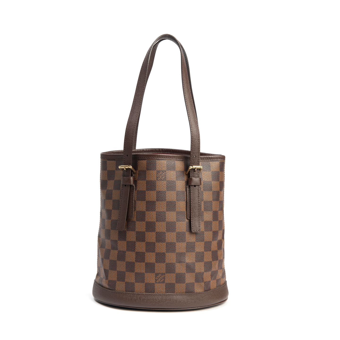 Louis Vuitton Damier Ebene Canvas Marais Bucket Bag - LabelCentric